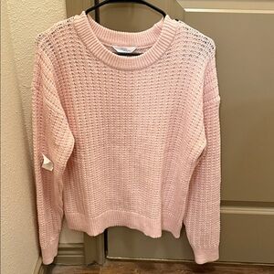 Time and Tru Light Pink Crew Neck Sweater